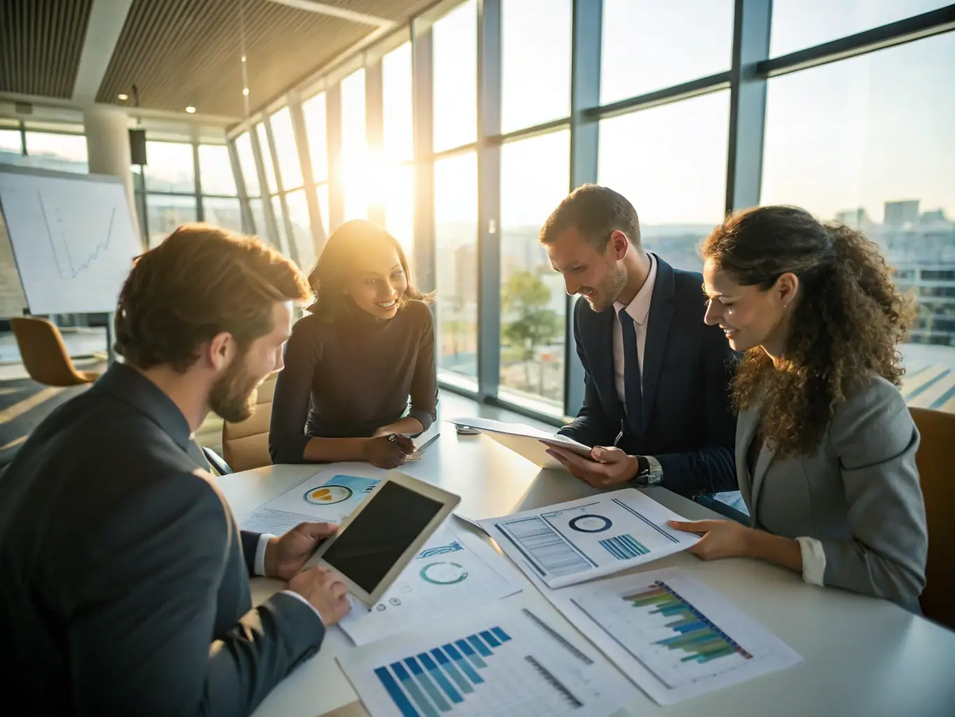 A real estate development project is being reviewed by a team of consultants, focusing on optimizing the project's financial and operational aspects.